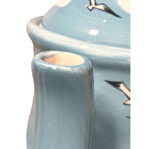 Youngs Heartfelt Kitchen Creations Teapot With Lid  Seaside Nautical Pattern - Picture 10 of 16